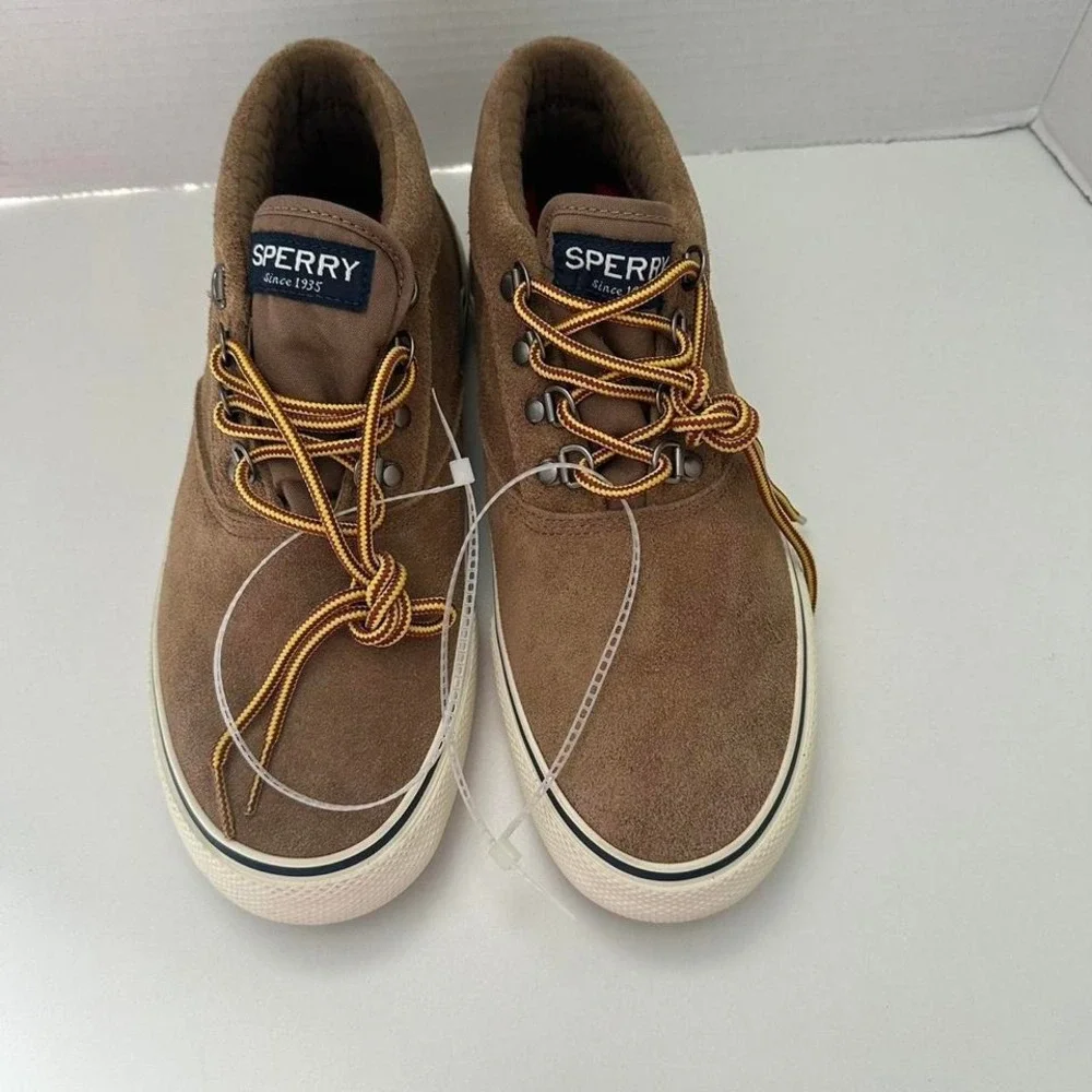 Men's Sperry Striper Storm Chukka Leather Boots Color Tan SIZE 8.5